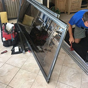 sliding glass door frame repair Westchase